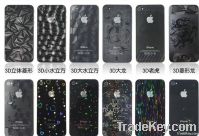 3D Diamond Screen Protectors for iPhone 4/4S, Made of PET Material