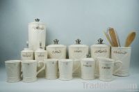 ceramic canister set, kitchen canister jar, Ceramic Kitchenware From China