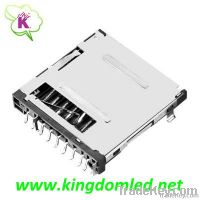 Push-push SD card connector