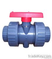 High Quality 2PC Flanged Ends Plastic Ball Valve