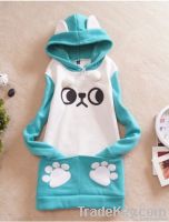 Long Sleeve Thicken Petty Hooded Coat