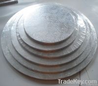 Wholesale Corrugated Cake Drum Coated With Silver Foil