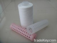 Spun polyester yarn