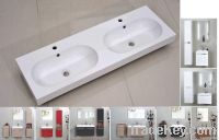 Resin white surface stone basin