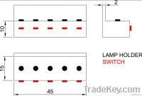 LED CFL lights Display Power Meter --4 lamps demo case