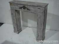shabby chic Wooden Fireplace