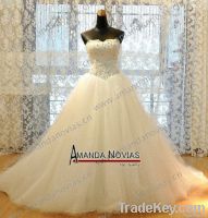 Newest Real Sample Sparking Puffy Ball Gown Bridal/Wedding Gown 2013