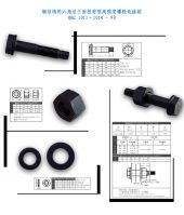 High strength bolts with hexagon head and flange torque type for st