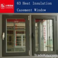 Thermal Break Aluminium Casement Window Powder