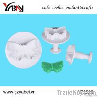Cake decoration butterfly plastic pastry plunger cutters
