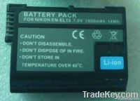 Rechargeable digital camera battery for Nikon