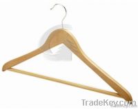 Wooden Hanger With Round Bar
