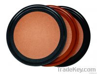 Round laminate and plastic trays with cork