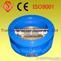 wafer type dual disc check valve