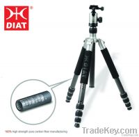 0.8KG weight lightest 100% carbon fiber camera tripod