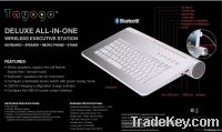 Bluetooth keyboard with bluetooth speaker for  IPAD/Tablet