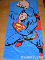 100% cotton reactive printed beach towel