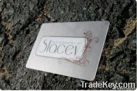 Salon frosted card