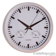 aluminum wall clock promotional wall clock with weather station metal