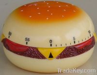 mechanical kitchen timer Hamburger shape kitchen timer plastic timer 6