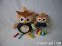 Plush toy rattle