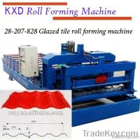 New type 828 glazed tile roll forming machine