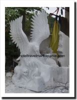 Marble Eagle art sculpture carving # NDVN 301 Garden Statue