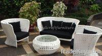 Poly rattan sofa set