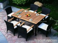 poly rattan dining set