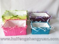 Paper Rope Wicker Storage Basket