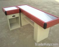 wooden cashier counter table for supermarket/store