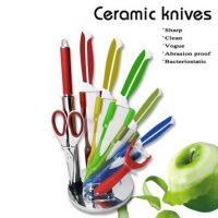 High quality Ceramic knife 8 pcs sets Kitchen Knives diffirent colour Sharp From China