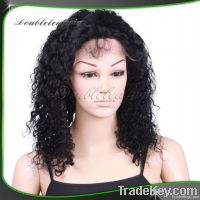 hot sells i4inch jet black indian virgin hair with full lace wi