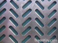 Long round hole perforated plate