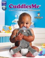 CuddlesMe Pacifier with Detachable Plush ELEPHANT