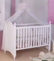 Happy Baby MC623 Pinewood White Baby Bed