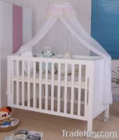 Happy Baby MC618 Pinewood White Baby Bed