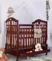 Happy Baby MC220 Pinewood Coffee Baby Bed