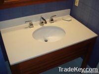 Pure White Quartz Vanity Countertop