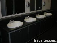 Pure Black Quartz Vanity Countertop