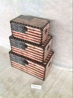 Flag wooden trunks for indoor furniture 