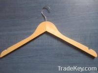 YG-01 clothes wooden hanger with bar/ wood hanger