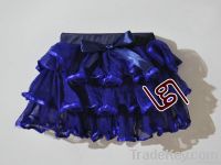 Children Skirts Girls Solid Color Cake Skirt