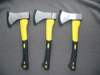 Axe with plastic coated handle