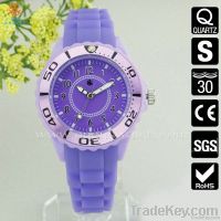 2013 new arrival colourful silicon watch, 3ATM waterproof silicone