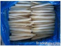 Frozen white asparagus