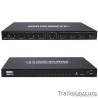 8-Port (1x8) HDMI 1.3 Amplified Powered Splitter / Signal Distributo