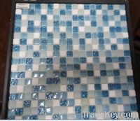 marble mix glass mosaic tile