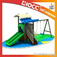 Plastic slides for children with swing outdoor 2013 design