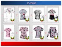 Dickier-OEM-Z-TWO nurse scrub suit design / printed medical